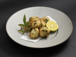 国産菜花と柚子のつみれ揚げ（40ケ）